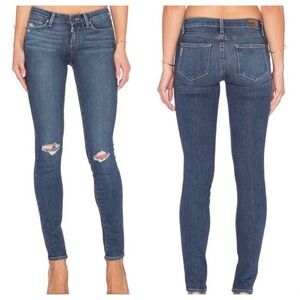 Paige Verdugo Ultra Skinny Jeans Lighly Distressed Women's Size W 28